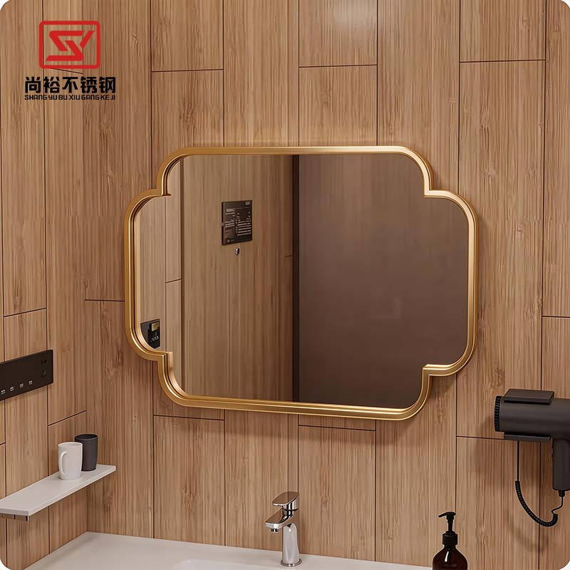 Умное зеркало для ванной с LED-подсветкой и стальной рамкой