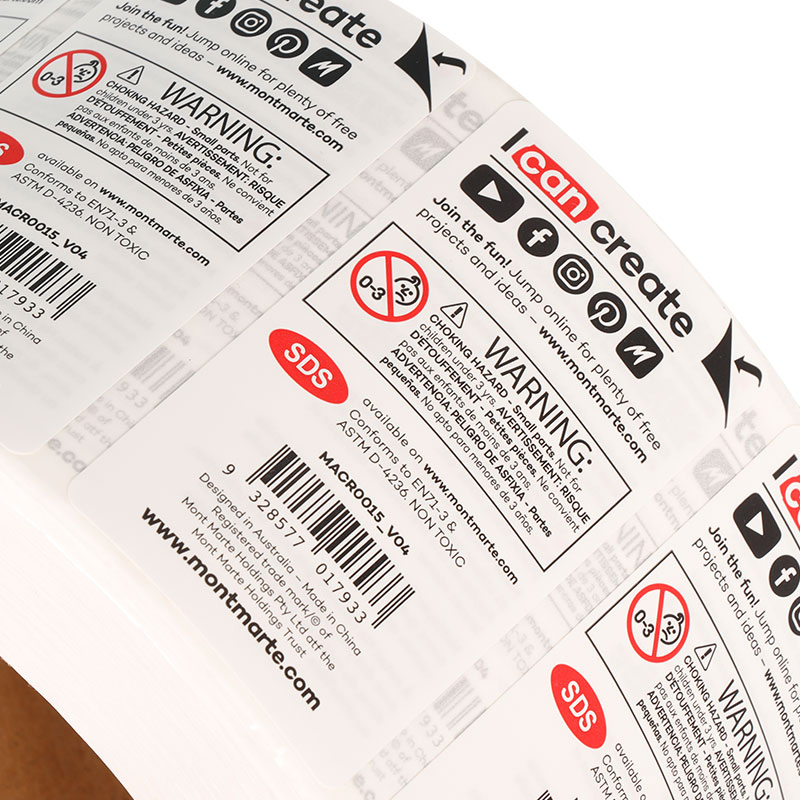 Multi-Layer Multi Pages Fold Brochure Booklet Instructions Adhesive Label