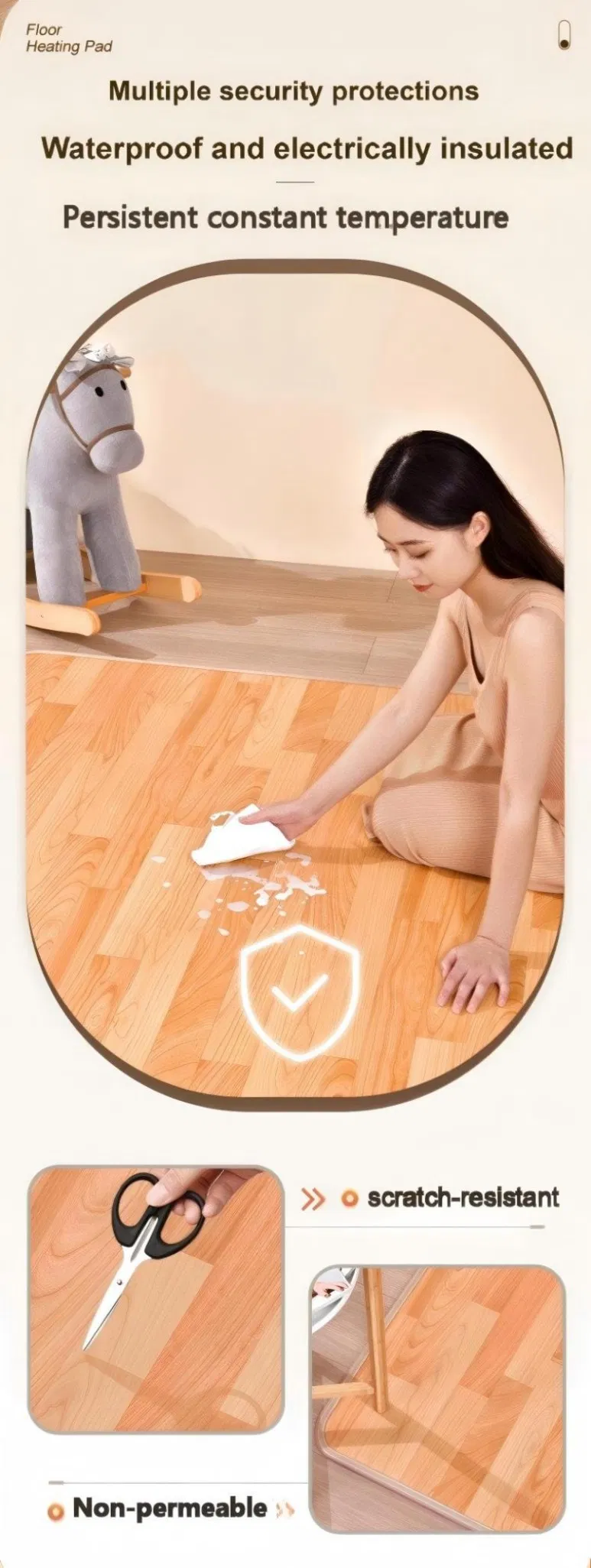 Premium Heated Floor Mat for Ultimate Relaxation and Pain Relief