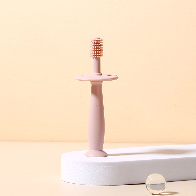Hot Sale 360-Degree Soft Bristle Deciduous Teeth Care Gum Massage Infant Silicone Training Toothbrush