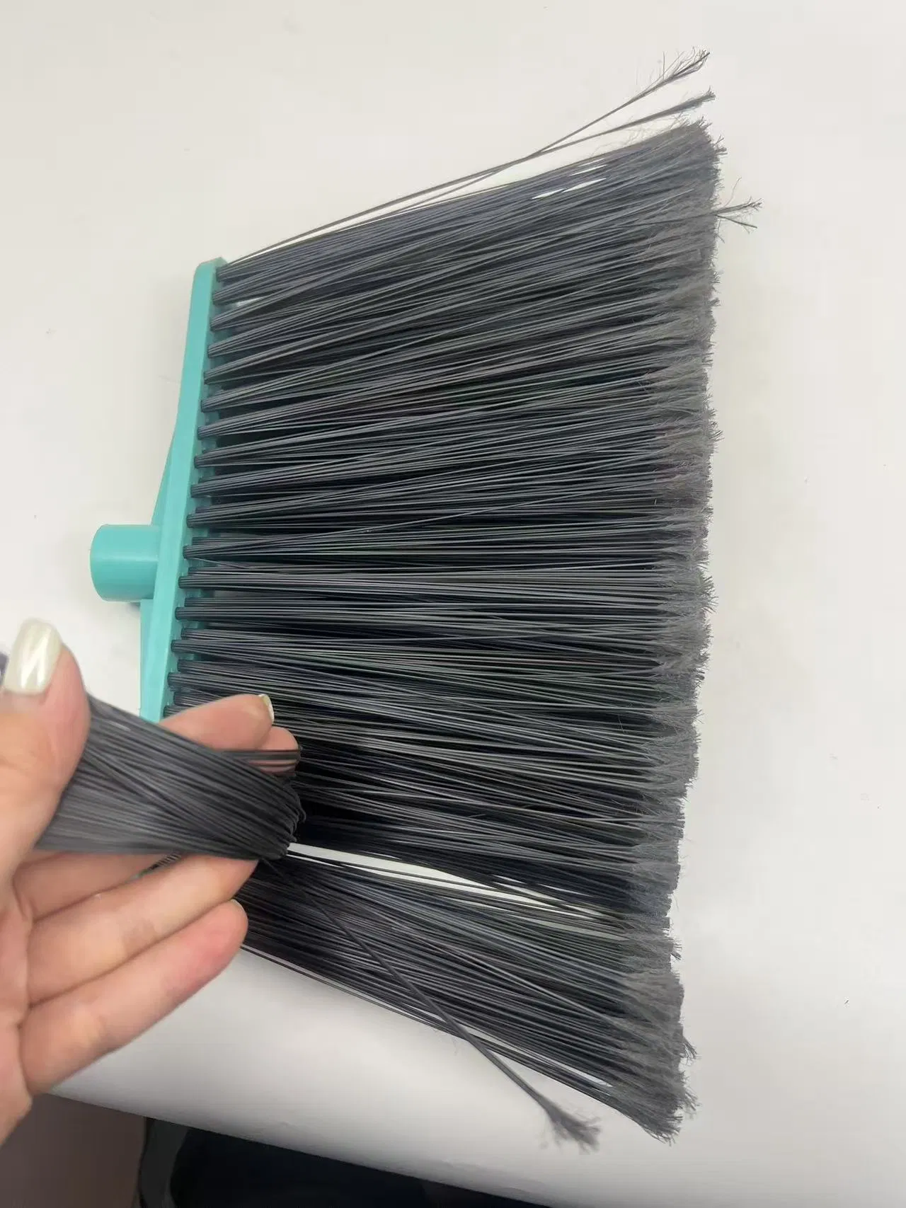 Heavy-Duty Pet Cleaning Broom with Stiff Bristles for Indoor and Garage Use