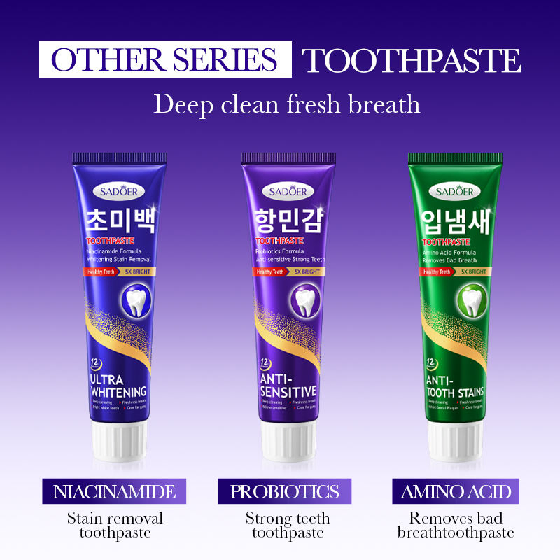 Fresh Mint Flavor Sp-4 Probiotics Whitening Toothpaste for Healthy Teeth