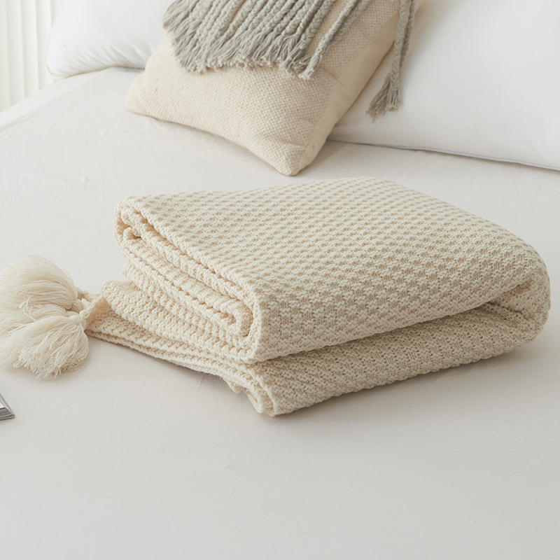 Nordic Knitted Blanket Throw Sofa Bed Decorative Blanket
