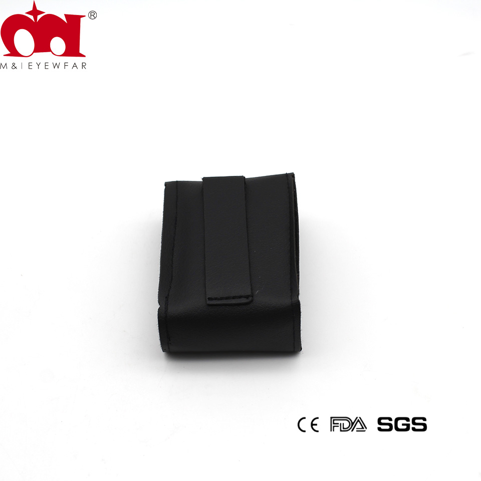 Black Simple Snap-on Portable Small Case Folding Reading Glasses Box