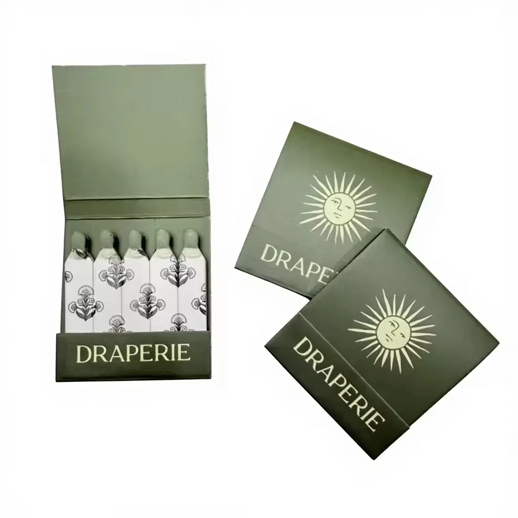 Matches Custom Paperbooks for Cigar Matchbook as Promotion Gifts Household Paper Box Match Personalized Colored Drawing Matchbox