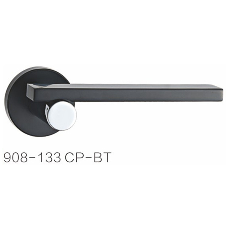 Chrome Plating Rosette Mortise Door Handle Lock