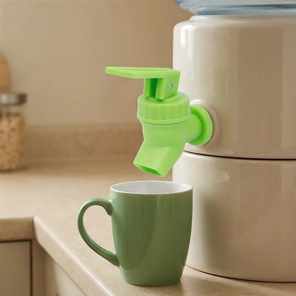 Press Type Food Grade Plastic Water Dispenser with Wine Bottle Faucet