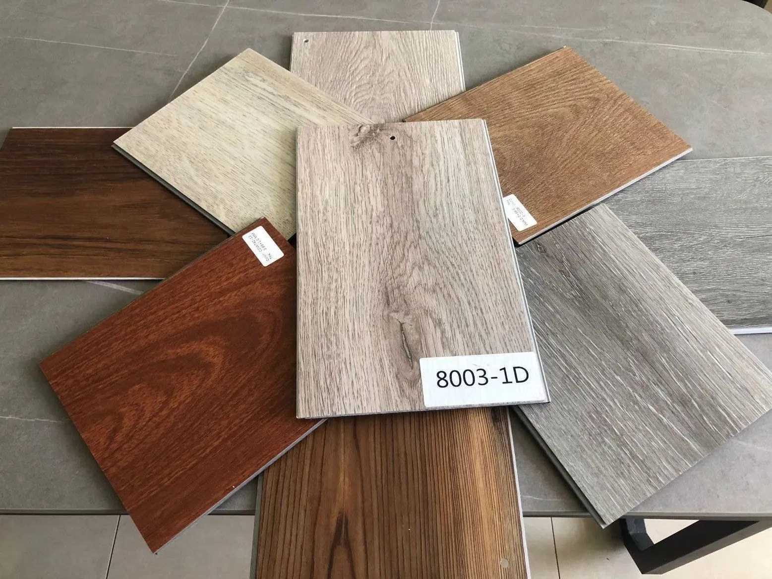 Waterproof Spc Floor Wooden Color