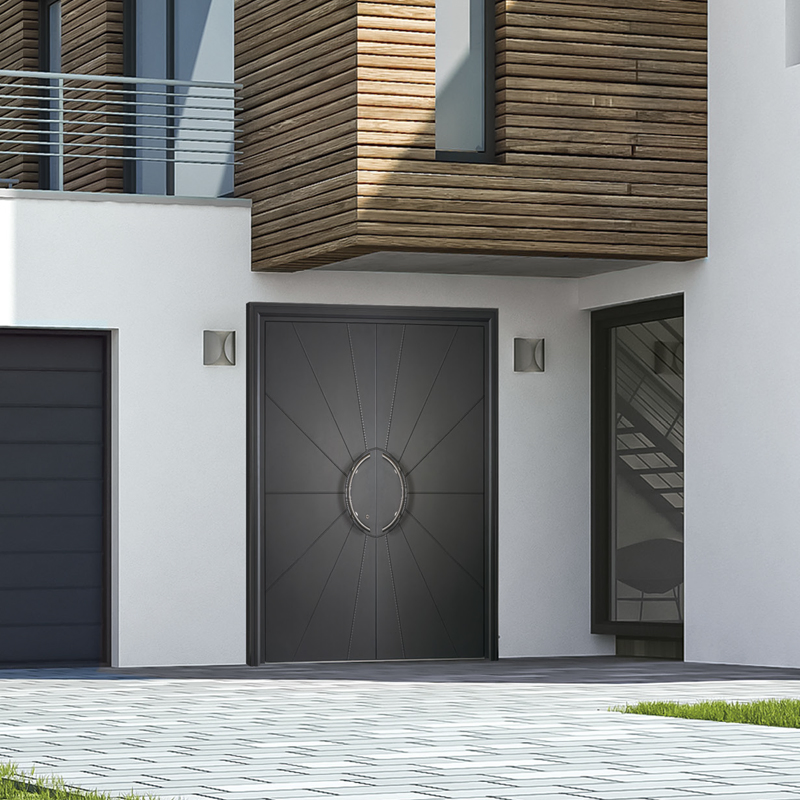 Premium Fireproof Wooden Entrance Doors for Energy Efficiency