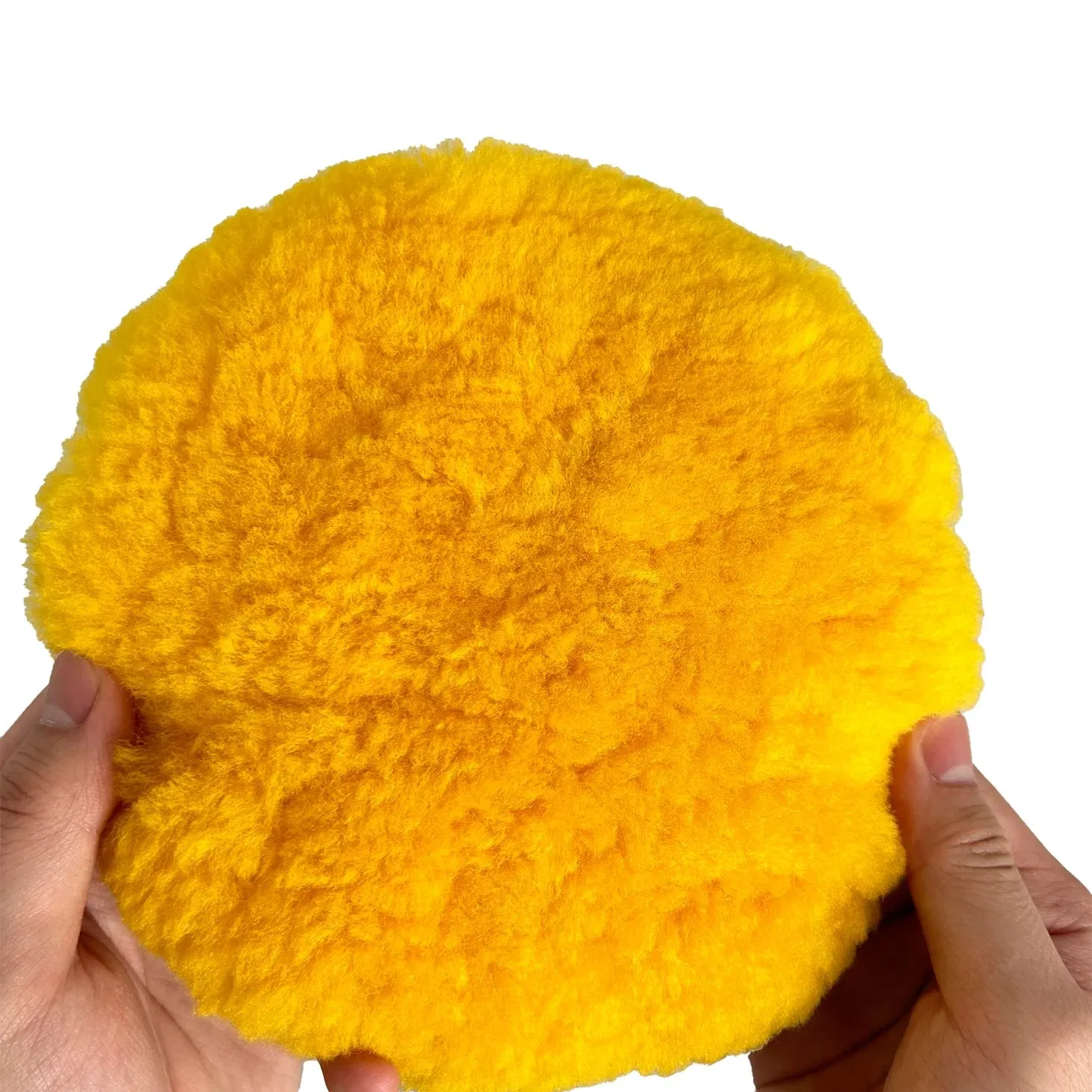 Buffing King 5inch Yellow Cutting Pad Factory Wholesale Wool Car Polishing Pads for RO/Da /Ga Polisher Detailing