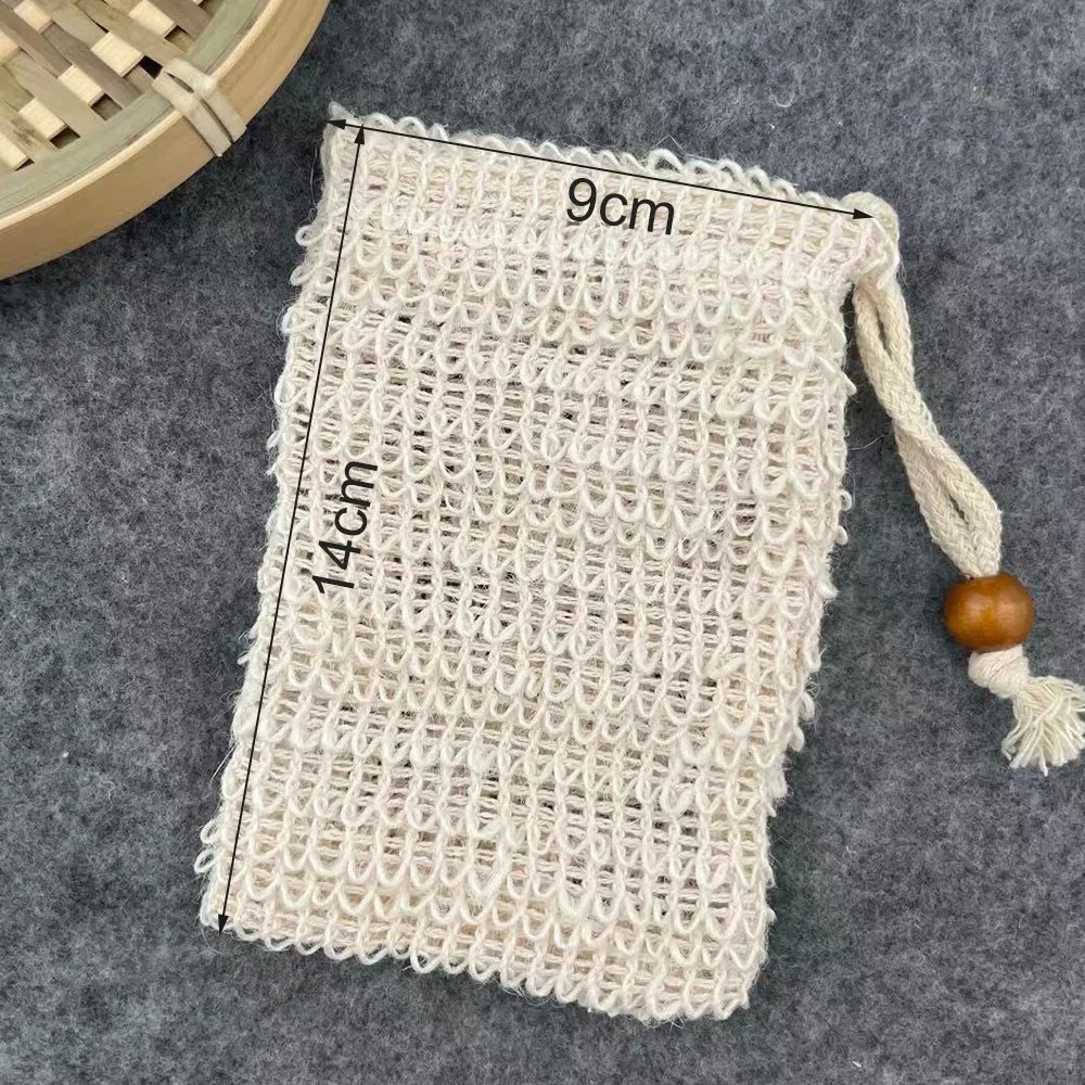 Sisal Soap Mesh Bag with Drawstring