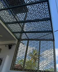 Hyper Durable Surface Finish 10 mm Roof Aluminum Perforated Screen Panel