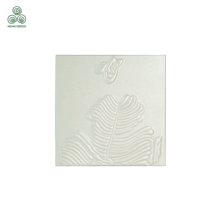Combining 3D Relief and Chinese Embroidery on Luxury MDF as Wall Panel