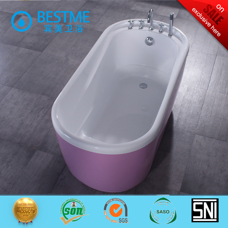 Акриловая угловая ванна BESTME белая (BT-Y2522)