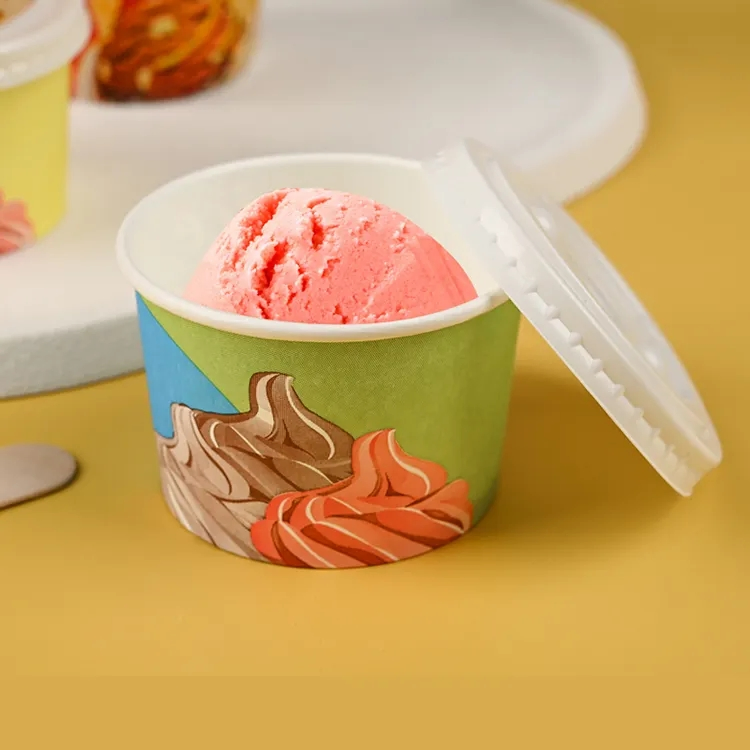 Thickened Yogurt Cup Ice Cream Paper Bowl Packaged Bowl