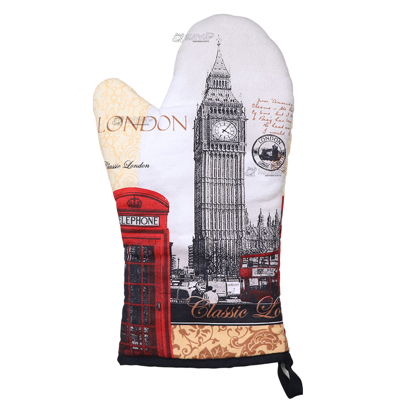 Customizable Souvenir Heat Resistance Cotton Oven Mitts Gloves