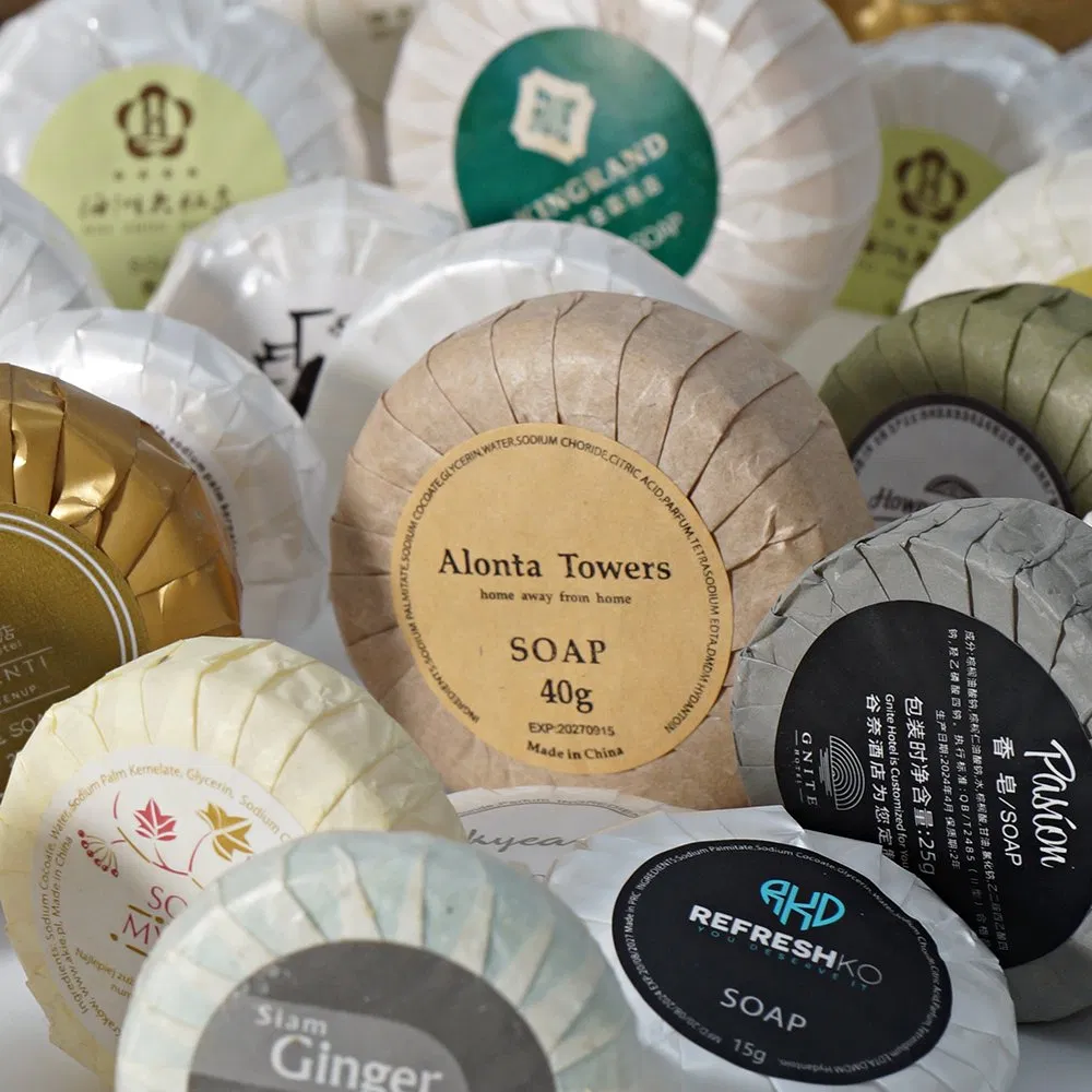 Invigorating Hotel Soap with Private Logo Support and ISO9001 Standards