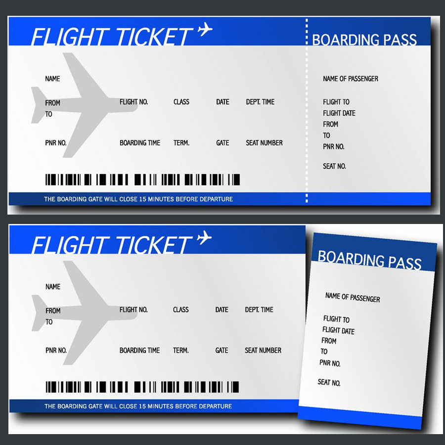 Hot Selling Custom Airline Thermal Blank Boarding Pass Paper Adhesive Thermal Label