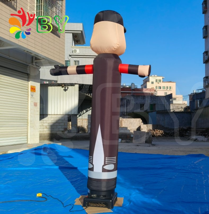 10FT Outdoor Store Business Sign Fly Puppet Waving Arm Inflatable Tube Man Advertising Inflatable Air Dancer with Light