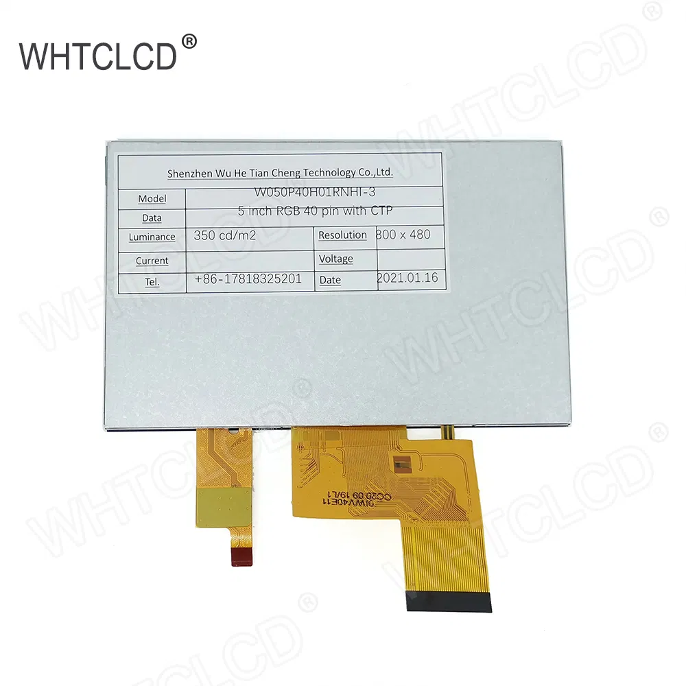 TFT LCD модуль 5 дюймов 800x480, RGB 24bit