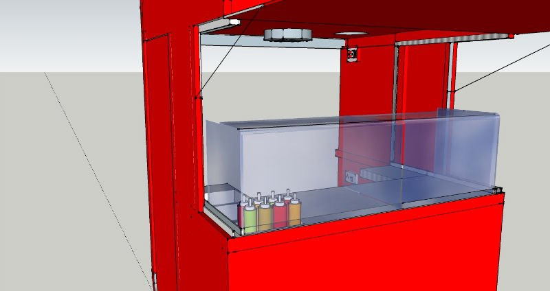 Easy Installing Outdoor Food Kiosk with Modular Structure