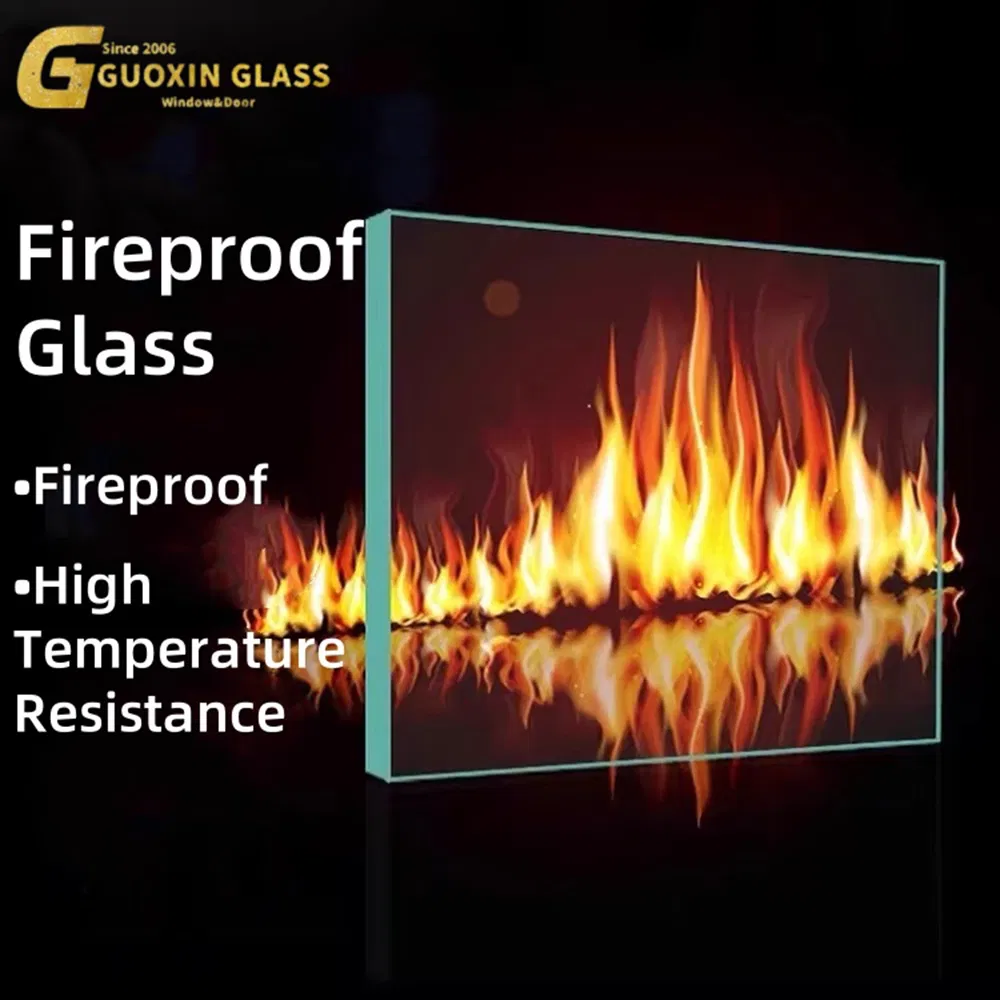 Rated Resistant Fireproof Glass for Fire Safety and Building