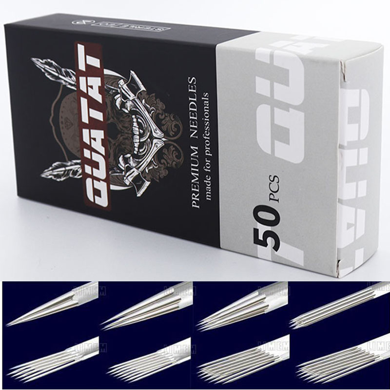 50PCS Custom-Tattoo-Needle-Box Traditional Tattoo Needle