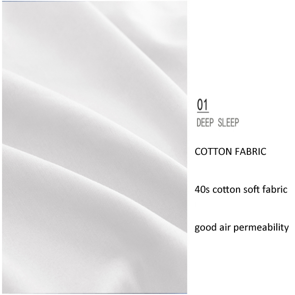 Cheap White Hotel Bed Linen Set Made of Tc50/50 40s Percale Fabric