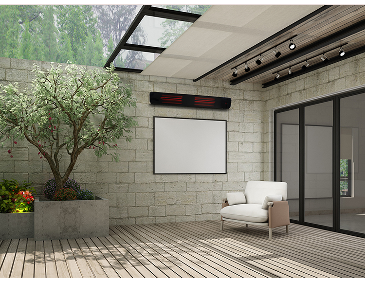 1600W Ceiling Hanging Glass Ceramic Glossy Panel Heater Space Utility Heater Fir Tuya Radiator