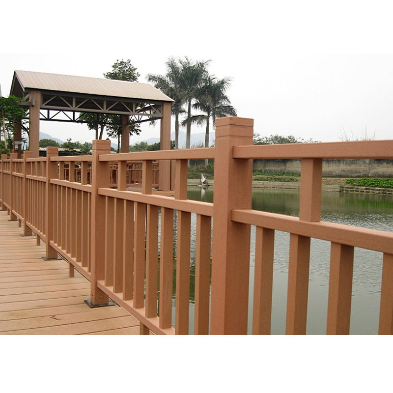 Factory Price Custom Waterproof Outdoor WPC Railing Garden Wood Plastic Handrail