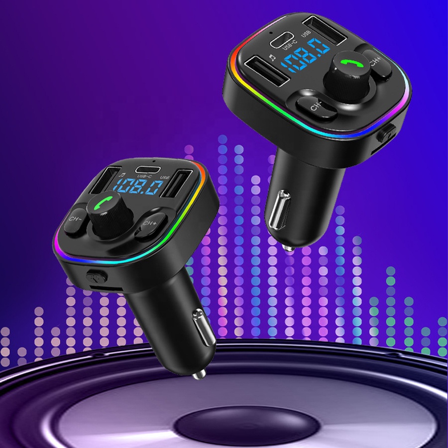 FM трансмиттер автомобильный Bluetooth MP3 громкая связь зарядка