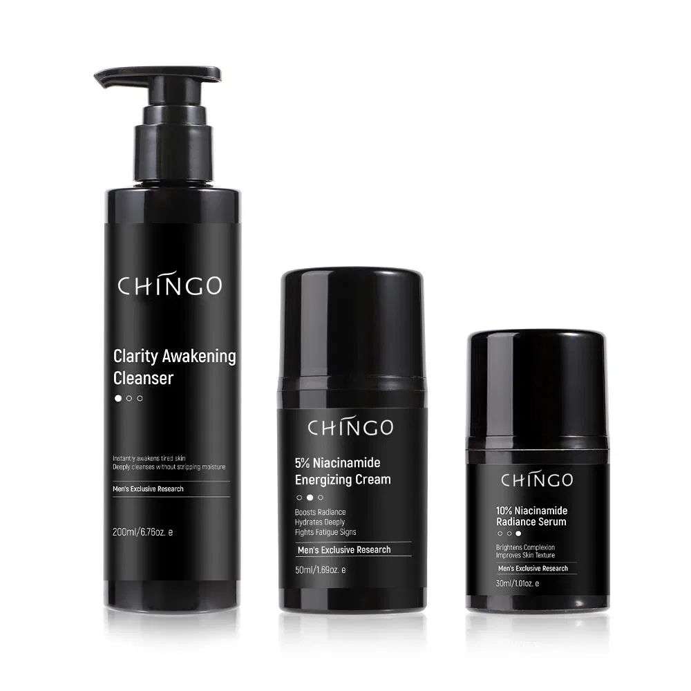 Organic Oil Control Acne Removal Deep Cleaning Moisturizing Men Skincare Set