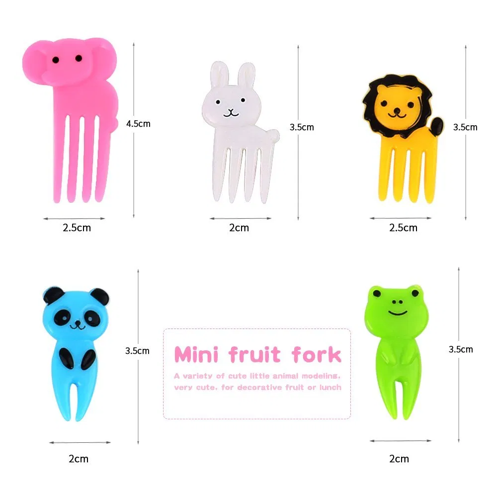 Aohea Bento Accessories Cute Mini Skewers, Reusable Fruit Toothpicks for Lunch