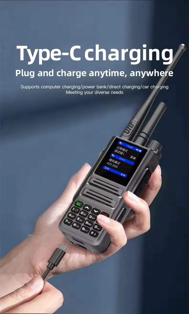 Дальнобойная рация Baofeng UV5R с 4G и GPS