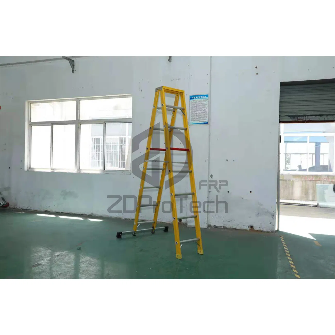 4-16FT Aluminum Step Fiber Glass Step Extension Ladder with Extension Fiberglass