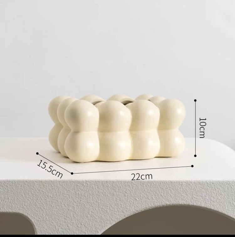 New Arrived Modern White Ceramic Electroplate Tissue Box Cover Tissue Holder Table Napkin Holders Luxury Tissue Box