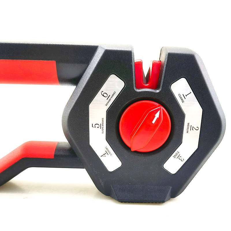 Creative Adjustable Angle Six Stage Steel Sharpening Knife Sharpener with Color Box
