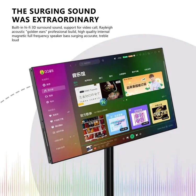 21.5 Inch Battery-Power Android LG Stand by Me TV in-Cell Touch Screen Gym Gaming Live Room Smart TV