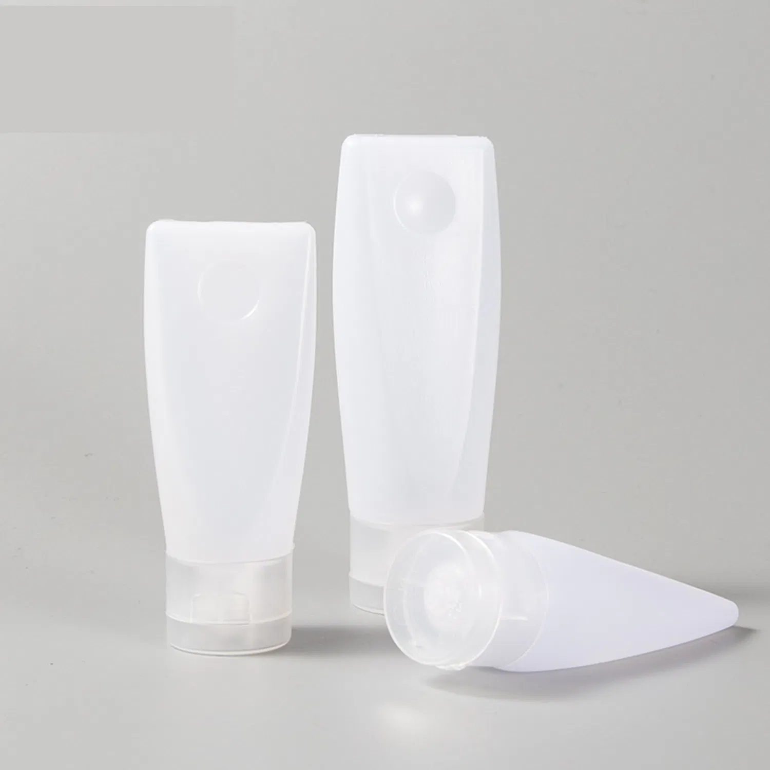 8ml Clear Soft Empty Balm Containers Refillable Mini Cosmetic Lip Gloss Tubes for cosmetic Makeup and Travel Toiletries