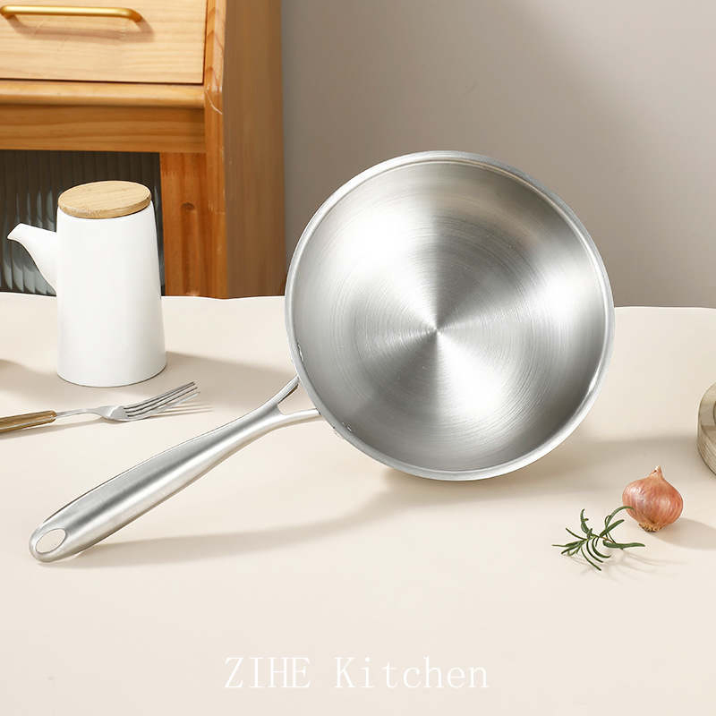 Usethickened Frying Pan Frying Pan Uncoated Flat Bottomed Frying Pan