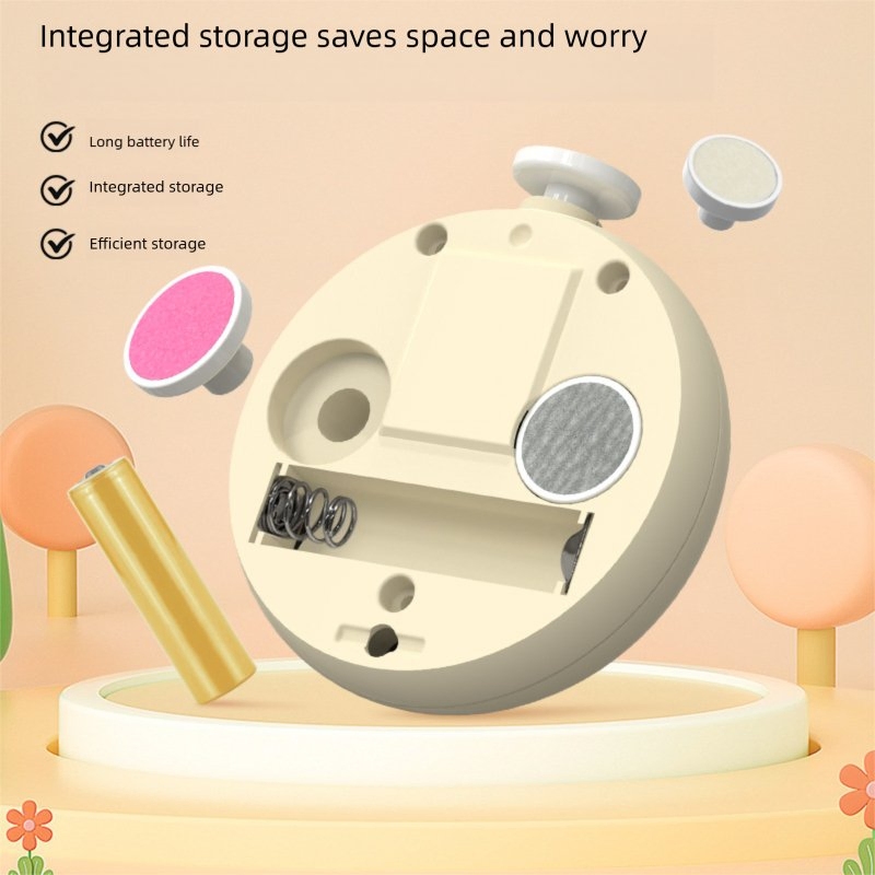 Portable Cartoon Electric Nail Scissors for Baby Nail Beauty Care Set with Storage Case Nail Trimmer