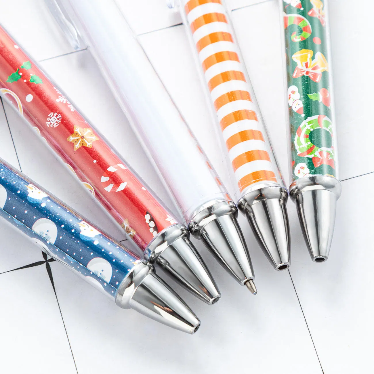 Handmade DIY Rolling Paper Press Pen Simple Cartoon Animal Body Promotional Advertising Print Gift Pen Plastic Inner Rod Insert