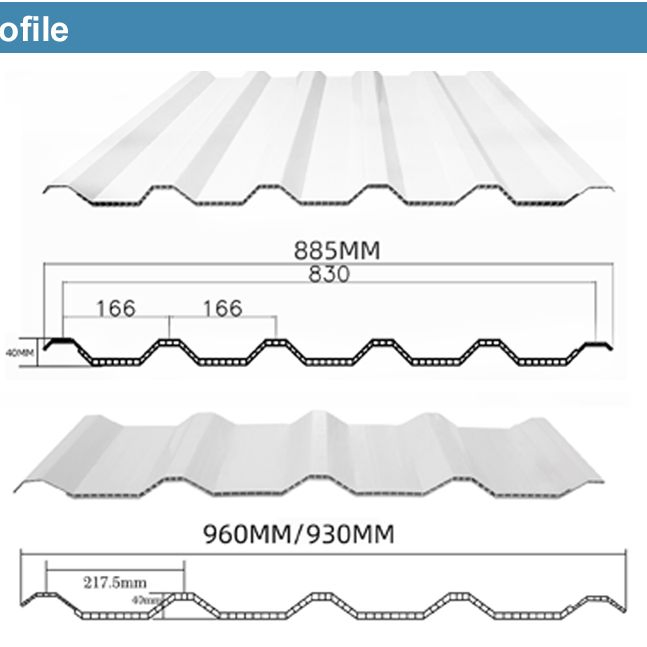 Shenyu Excellent Heat Insulation Roofing Sheet Hollow UPVC Roofing Tiles