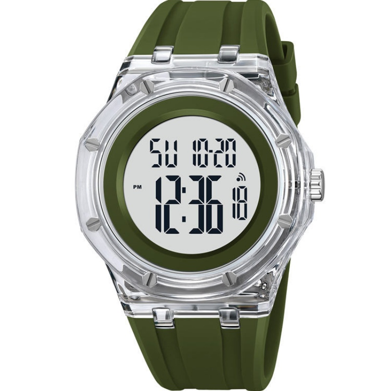 Skmei Men's Sport Digital Watch Waterproof 5ATM Fashion Design Luminous Silicon Strap