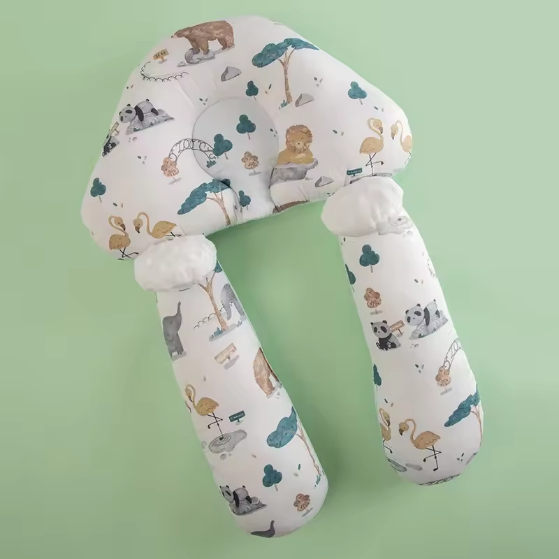 Air-Permeable Baby Sleeping Arm Wedge Pillow Baby Head Neck Support Pillow