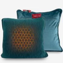 Heated Colorful Fleece Cushion for Home and Office