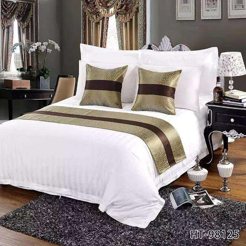 China Supplier Custom Luxury and Beautiful Bed Runner for Hotel
