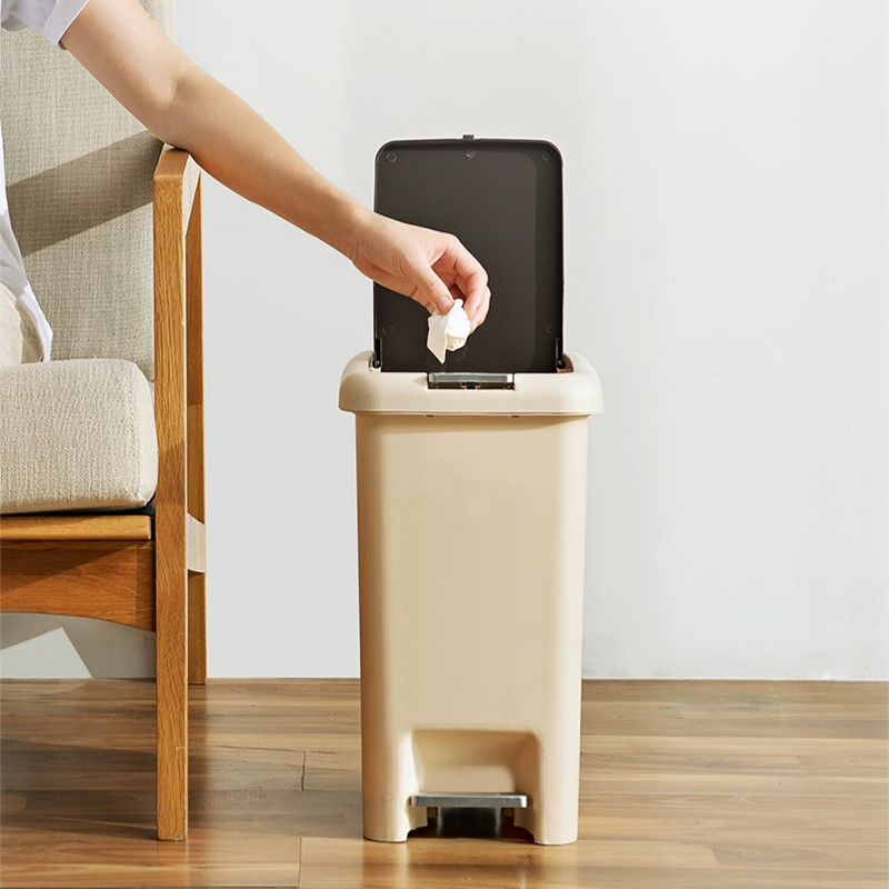 Мусорное ведро прямоугольное с педалью, 8-20 л