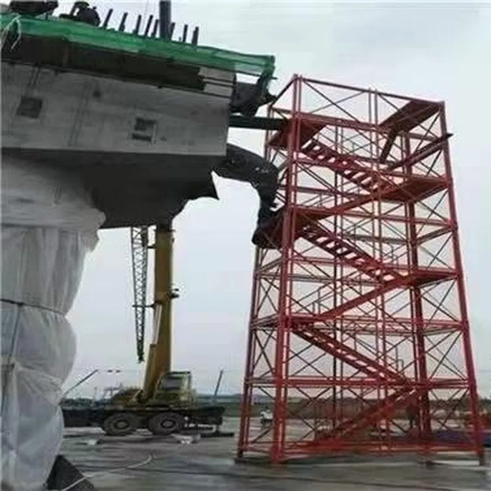 High Quality Industrial Galvanized Safety Fixed Ladder Cage for Warehouse Inspection