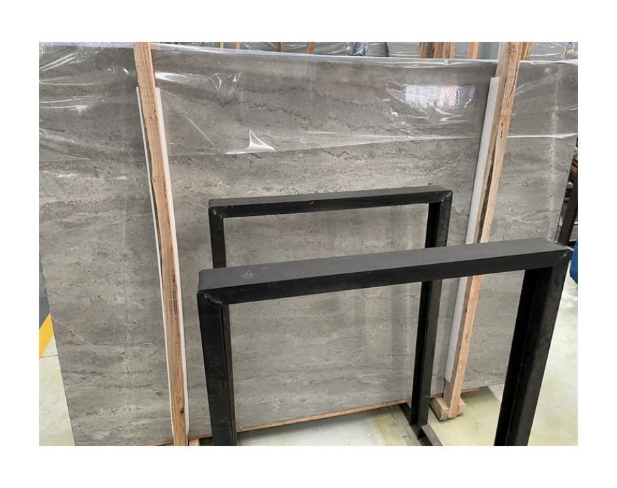 High-End Interior Decoration Natural Marmol Stone Slabs Gray Marble Cartier Grey Marble Slabs for Villa